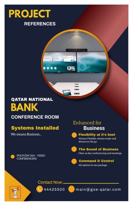 Qatar National Bank conference room project reference