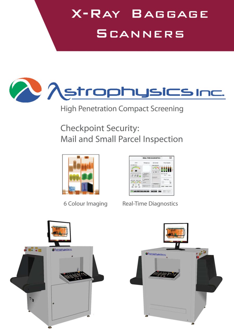 X-ray baggage scanner equipment